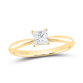1CT-DIA  SI IJ PRINCESS SOLITAIRE RING